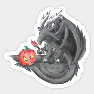 Pink Pumpkin Gargoyle Sticker